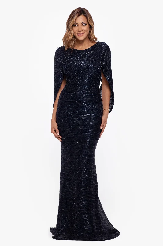Best evening dresses for a night of elegance and luxury-"Elaine" Long Metallic Crinkle Cowl Neck Back Dress Best evening dresses for a night of elegance and luxury-"Elaine" Long Metallic Crinkle Cowl Neck Back Dress