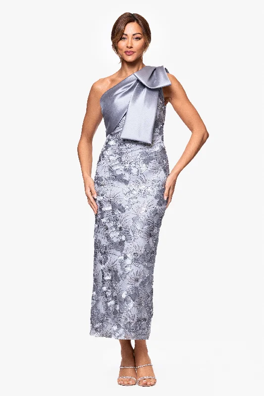Best evening dresses for curvy figures-"Mercedes" Soutache and Sequin One Shoulder Bow Floor Length Dress Best evening dresses for curvy figures-"Mercedes" Soutache and Sequin One Shoulder Bow Floor Length Dress