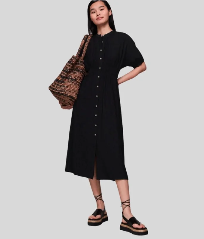 Black Amber Midi Dress