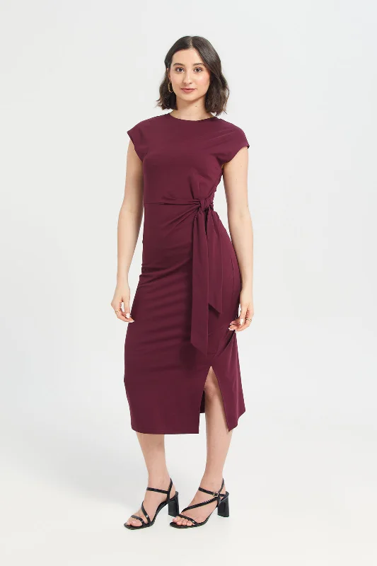 Tie Jersey Shift Dress