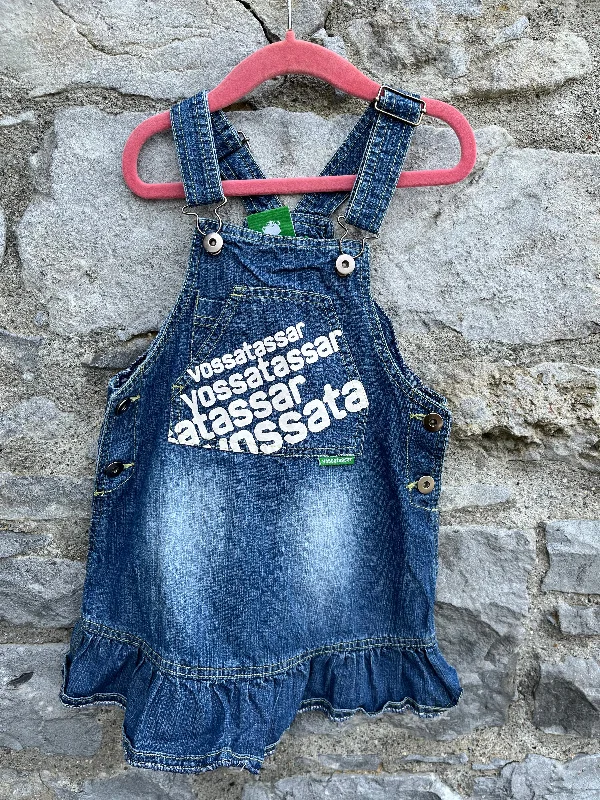 Denim pinafore  5y (110cm)