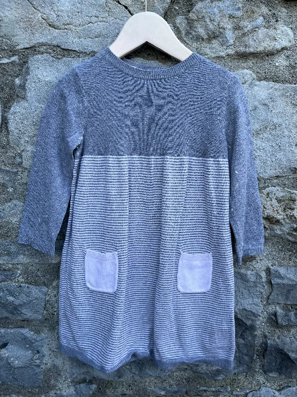 Grey dress   2-3y (92-98cm)