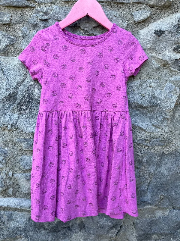 Pink shells dress   4-5y (104-110cm)