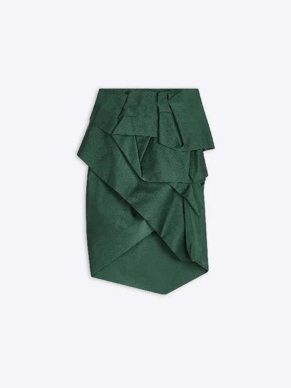 Draped peplum skirt