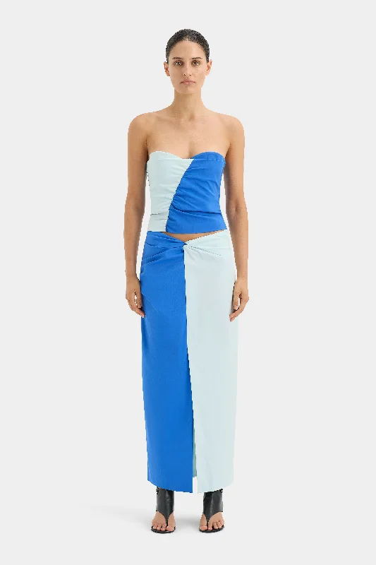 Azul Twist Midi Skirt