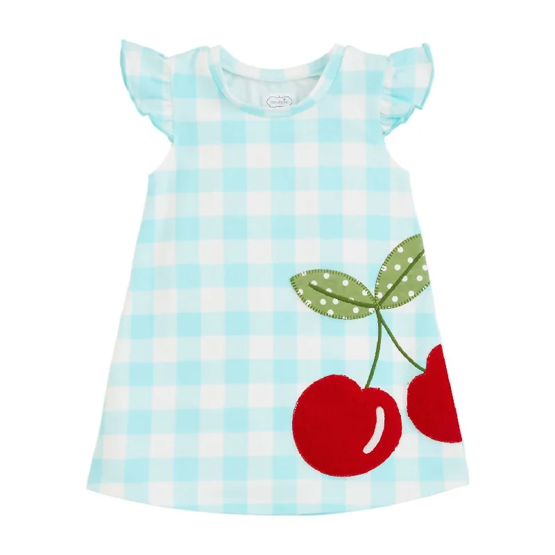 Girl's Tshirt Dress In Cherry