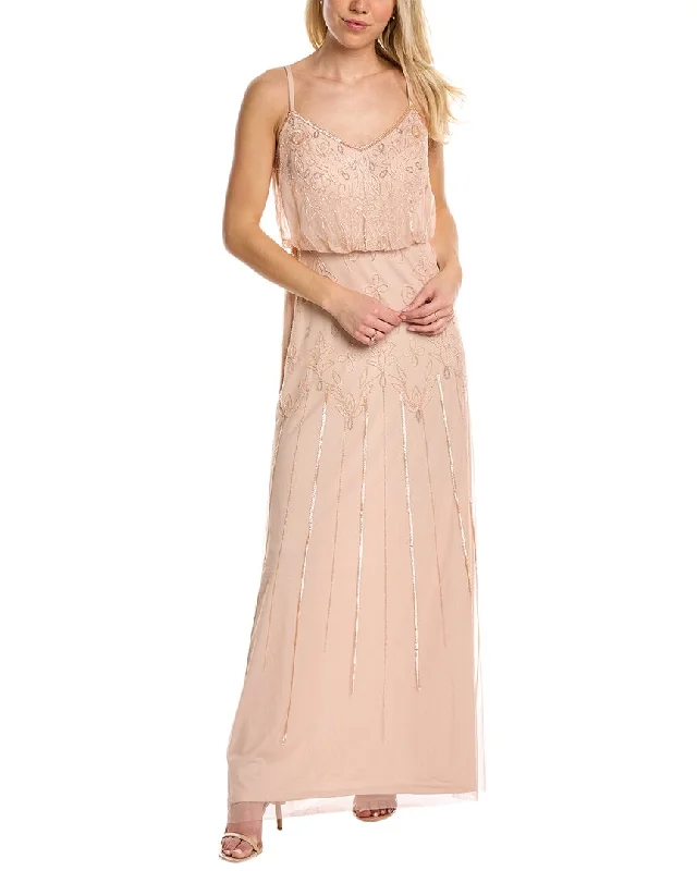 What accessories go with a blue prom dress-Adrianna Papell Gown