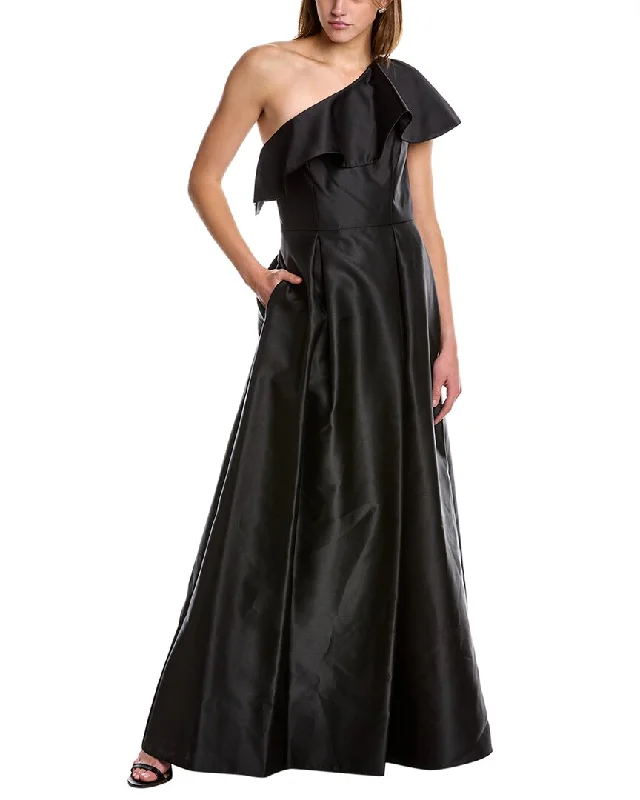 How to choose the right neckline for your prom dress-Adrianna Papell One-Shoulder Gown