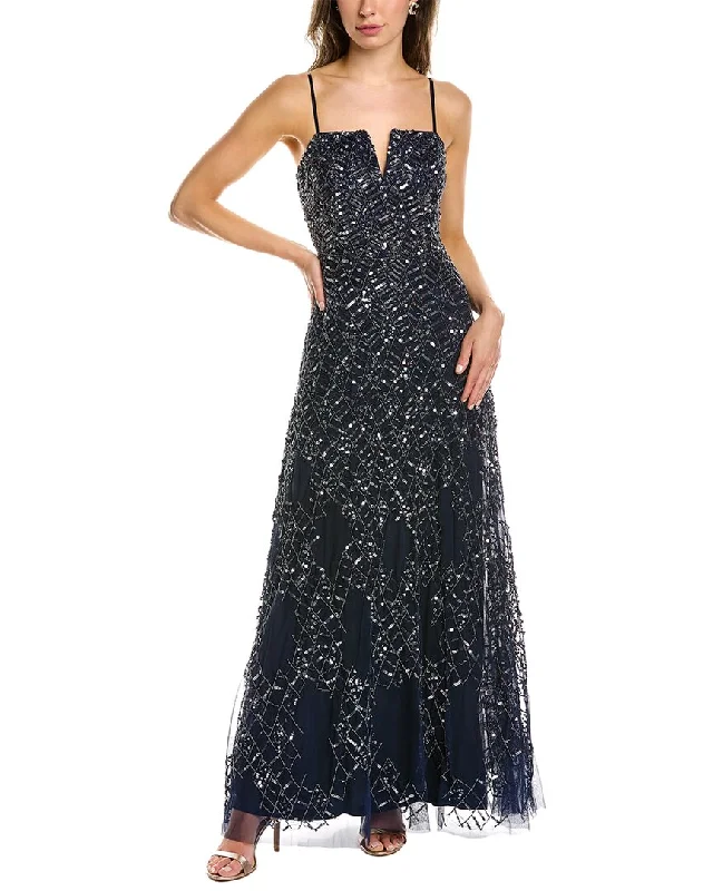 How to choose the right prom dress silhouette-Aidan Mattox Beaded Gown
