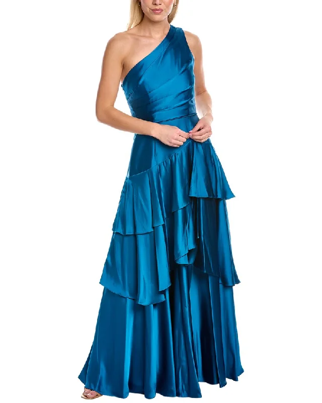 Prom dresses with a modern twist-Aidan Mattox One-Shoulder Gown