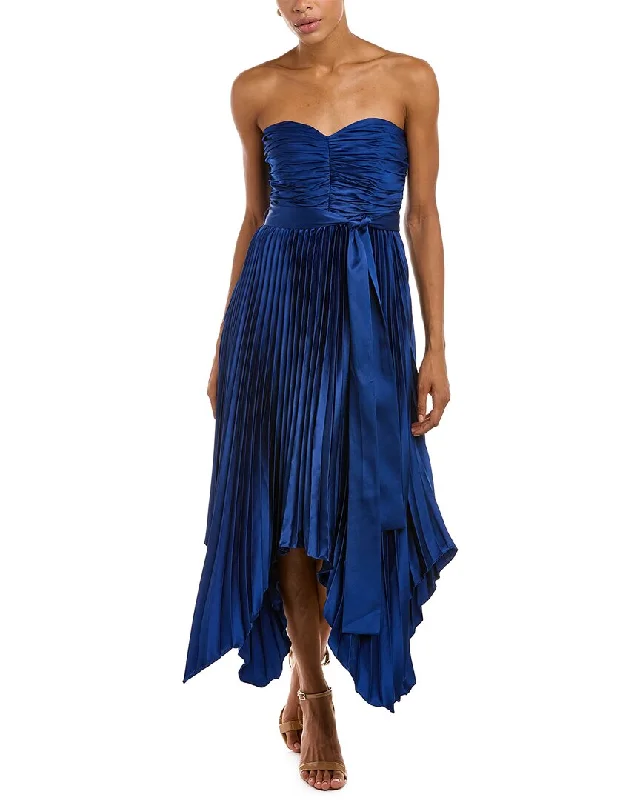 Affordable prom dresses for plus size-AMUR Ruched Gown
