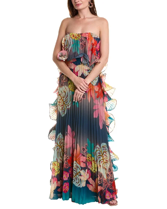 Prom dress ideas for a winter ball-Badgley Mischka Ruffle Gown