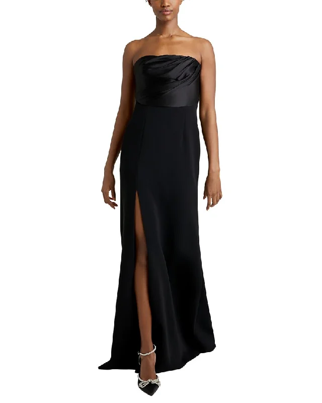 How to style your hair with a formal prom dress-Cinq à Sept Laurence Gown