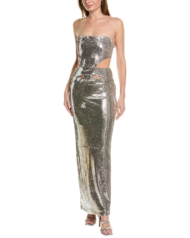 What accessories to wear with a black prom dress-Et Ochs Ava Strapless Gown