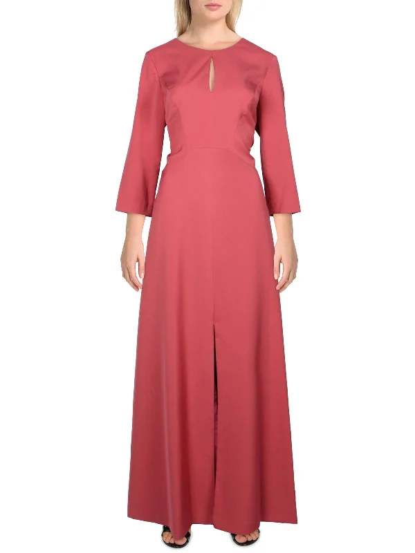 How to ensure the perfect fit for your prom dress-Hannah Womens Keyhole Maxi Evening Dress