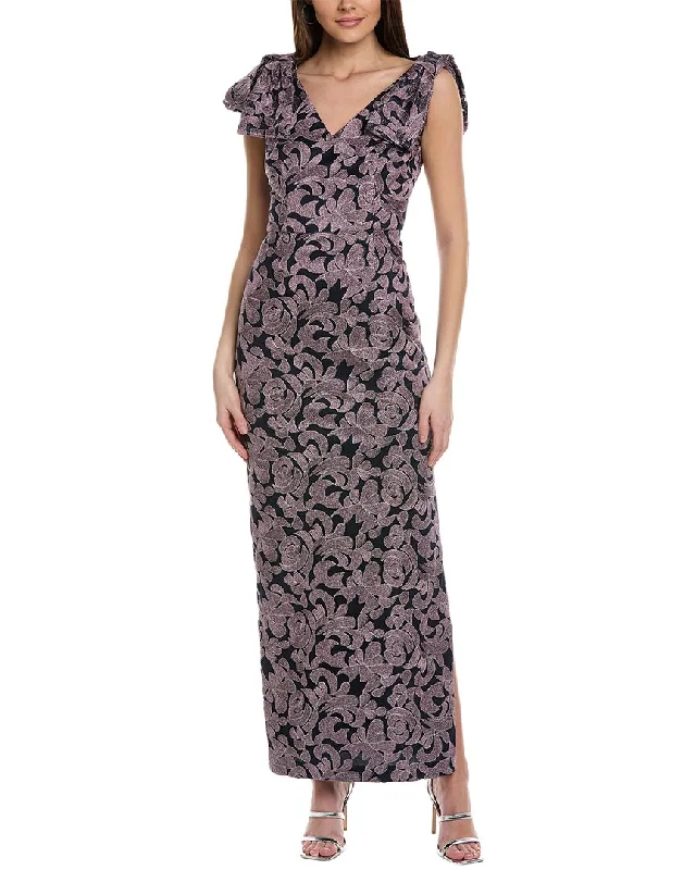 How to wear a shawl with your prom dress-JS Collections Gwendolyn Bow Column Gown