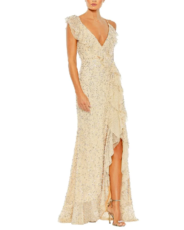 How to add personal touches to your prom dress-Mac Duggal Column Gown
