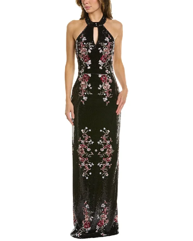 Finding prom dresses with detailed embellishments-Marchesa Notte Sequin Gown