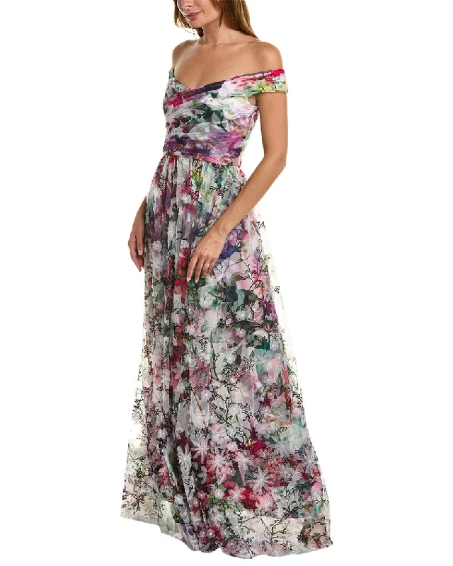Is it better to buy or custom-make a prom dress-Marchesa Notte Tulle Gown