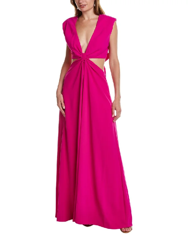 How to look good in a slim-fit prom dress-ML Monique Lhuillier Cutout Waist Gown