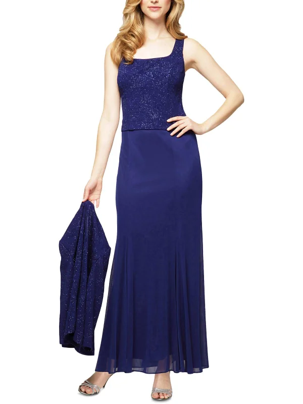 Prom dress shopping guide for a budget-Petites Womens 2PC Cocktail Evening Dress