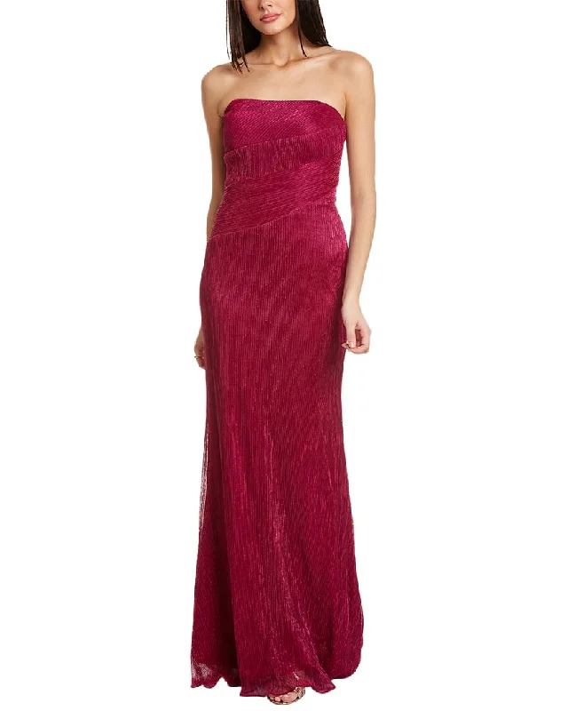 Where to find affordable prom dresses-Rene Ruiz Metallic Strapless Gown