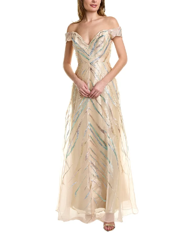 Finding the perfect prom dress for your body shape-Rene Ruiz Off Shoulder Draped Gown Finding the perfect prom dress for your body shape-Rene Ruiz Off Shoulder Draped Gown