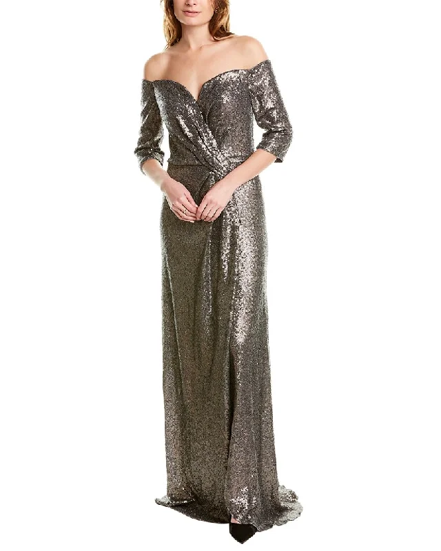 Budget-friendly prom dresses for high school students-Rene Ruiz Off-The-Shoulder Sequin Gown Budget-friendly prom dresses for high school students-Rene Ruiz Off-The-Shoulder Sequin Gown