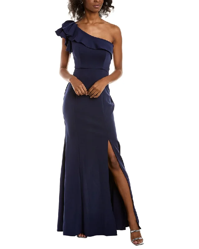 How to make sure your prom dress fits perfectly-Rene Ruiz Ruffle Fit-And-Flair Gown