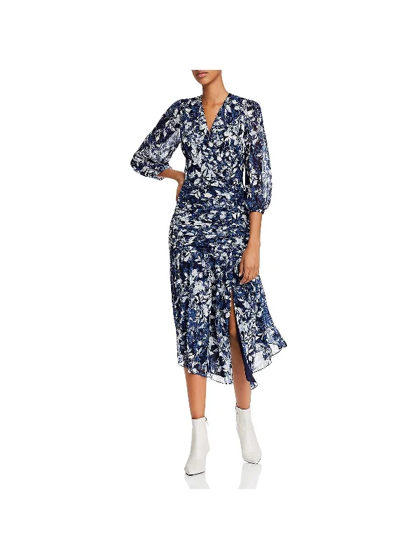 How to add personal touches to your prom dress-Sonoma Womens Floral Print Slit Cocktail Dress