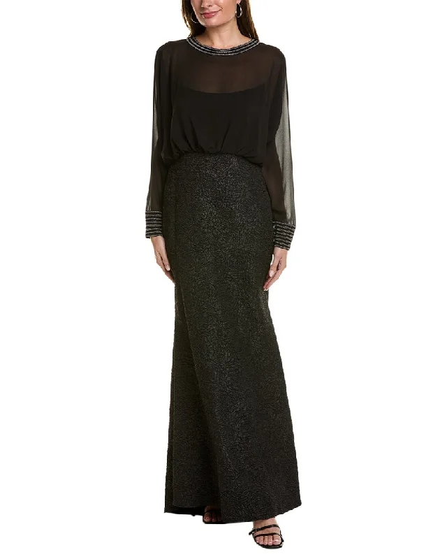How to choose the perfect prom dress for your body type-Tadashi Shoji Blouson Gown