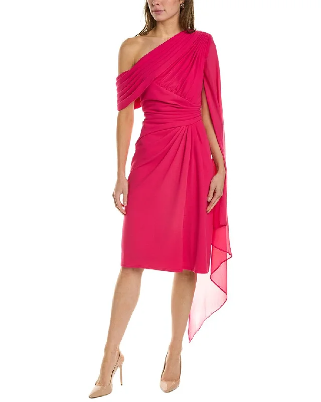 How to choose a prom dress with accessories-Tadashi Shoji Draped Cocktail Dress