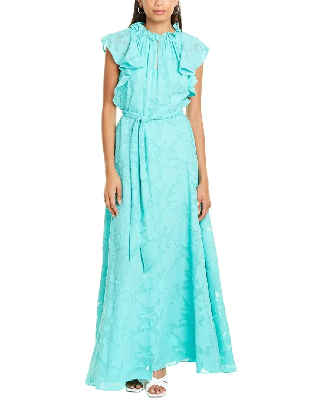 Unique prom dresses for 2025-TAHARI ASL Ruffle Gown