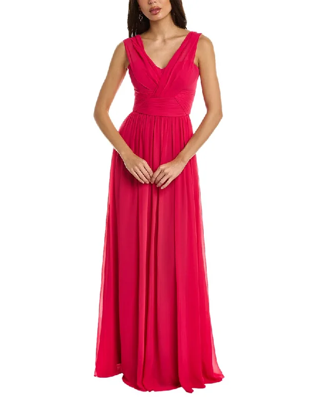 Best prom dresses for wide hips-Teri Jon by Rickie Freeman Chiffon Gown