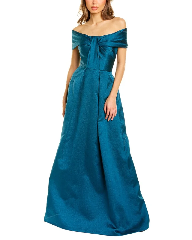 How to make your prom dress fit perfectly-Teri Jon Off-The-Shoulder Gown