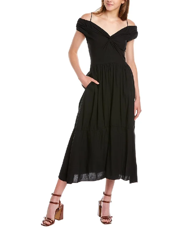 Prom dresses with long sleeves for an elegant look-Vince Off-Shoulder Twist Dress