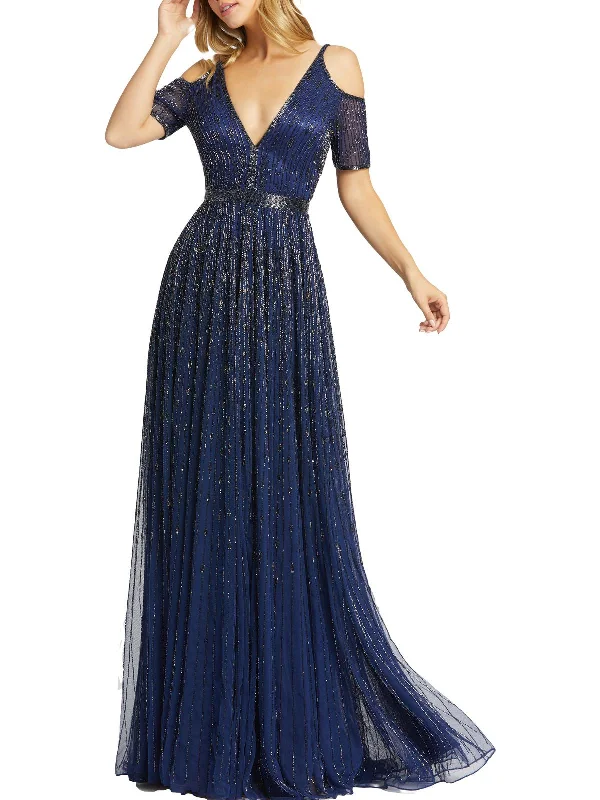 Choosing a prom dress for your skin tone and body type-Womens Embellished Cold Shoulder Evening Dress Choosing a prom dress for your skin tone and body type-Womens Embellished Cold Shoulder Evening Dress
