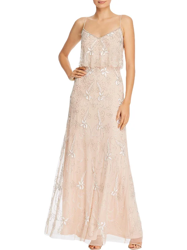 How to measure yourself for a prom dress-Womens Embellished Sleeveless Formal Dress How to measure yourself for a prom dress-Womens Embellished Sleeveless Formal Dress