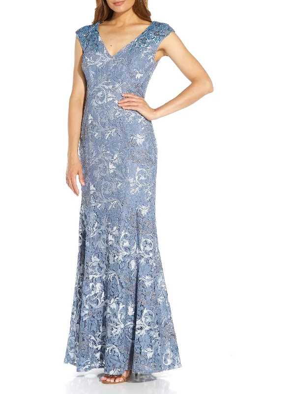 Best prom dresses for formal black-tie events-Womens Embroidered Maxi Evening Dress