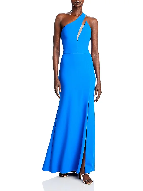 Best prom dresses for your shape and size-Womens Front Slit Long Evening Dress