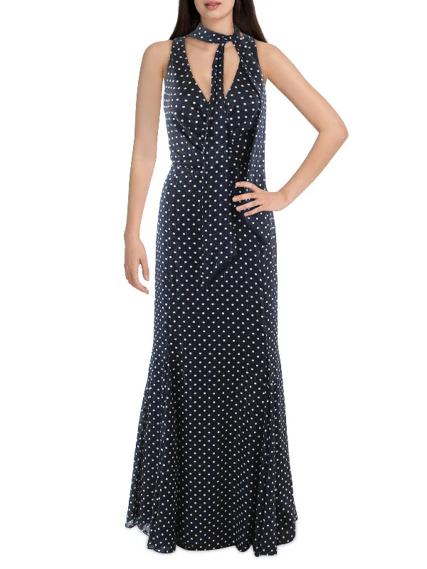 Elegant prom dresses with minimal embellishments-Womens Metallic Maxi Evening Dress Elegant prom dresses with minimal embellishments-Womens Metallic Maxi Evening Dress