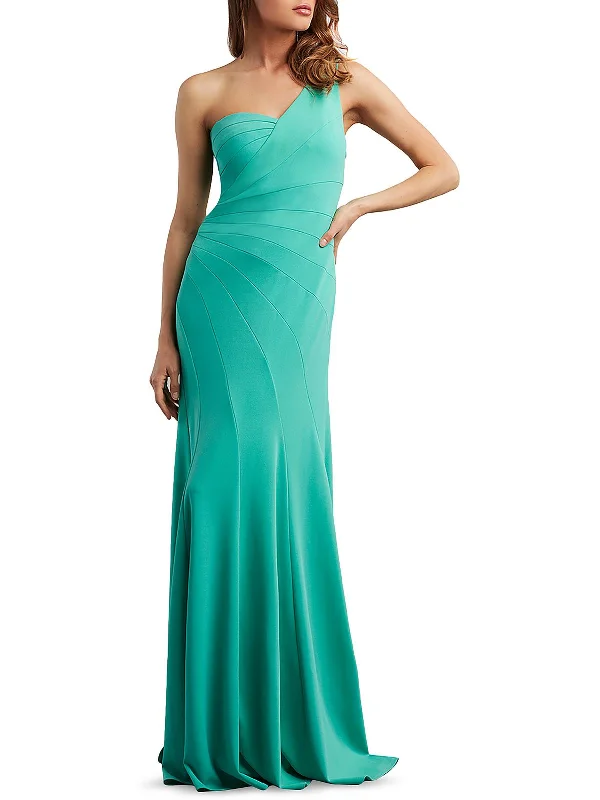 Short prom dresses for a playful vibe-Womens One Shoulder Formal Evening Dress