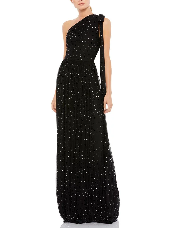How to pick the right neckline for your prom dress-Womens One Shoulder Sheath Evening Dress How to pick the right neckline for your prom dress-Womens One Shoulder Sheath Evening Dress