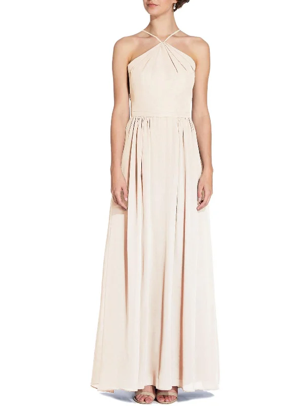 Prom dresses for a night of elegance-Womens Ruffled Prom Evening Dress