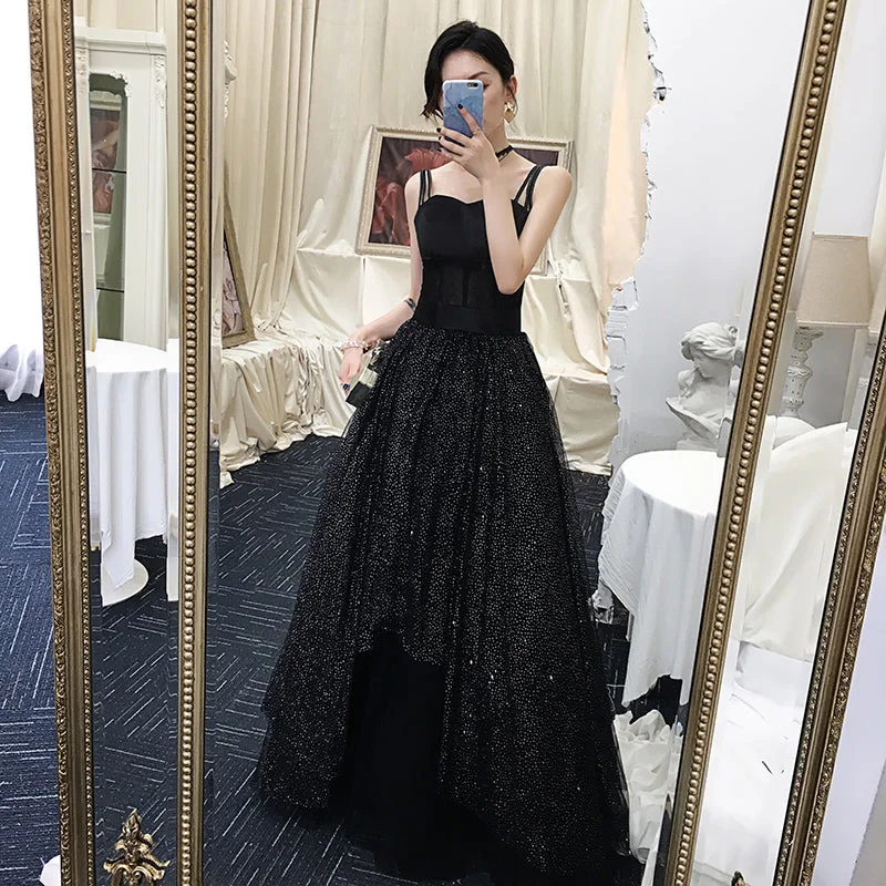 Party Dresses for Esports TournamentsBlack sweetheart neck tulle long prom dress, black dress 8079 Party Dresses for Esports TournamentsBlack sweetheart neck tulle long prom dress, black dress 8079