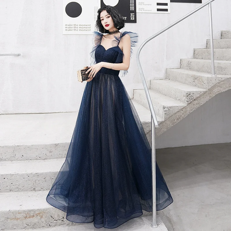 Party Dresses for Fitness ClassesBlue tulle long prom dress blue evening dress 8226 Party Dresses for Fitness ClassesBlue tulle long prom dress blue evening dress 8226