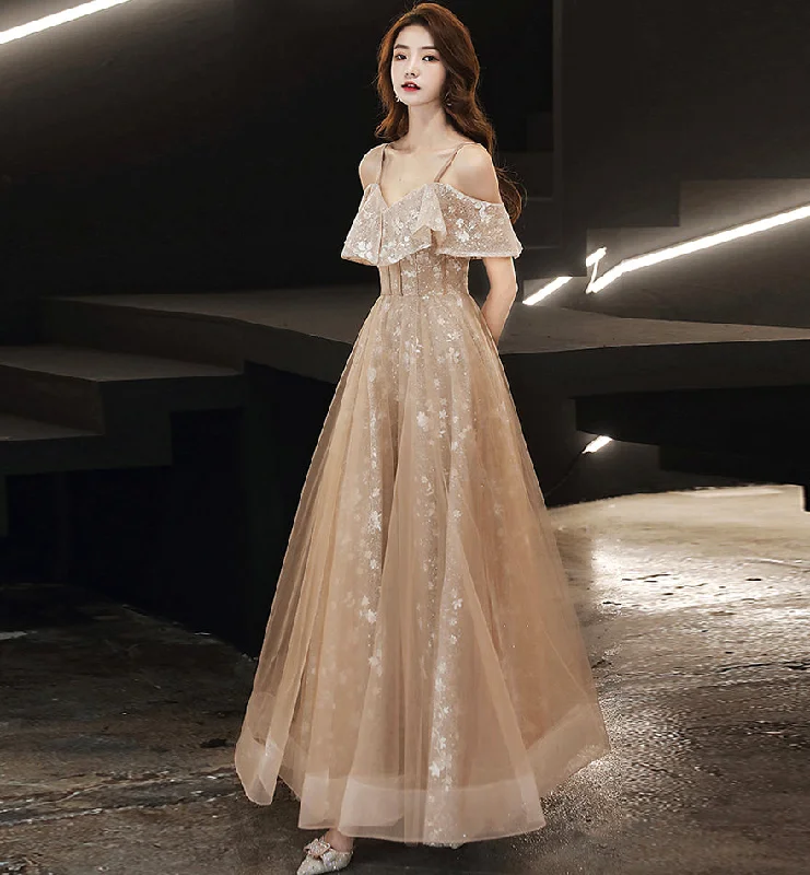 Party Dresses with Tassel DetailsCute tulle lace long prom dress evening dress 8461 Party Dresses with Tassel DetailsCute tulle lace long prom dress evening dress 8461