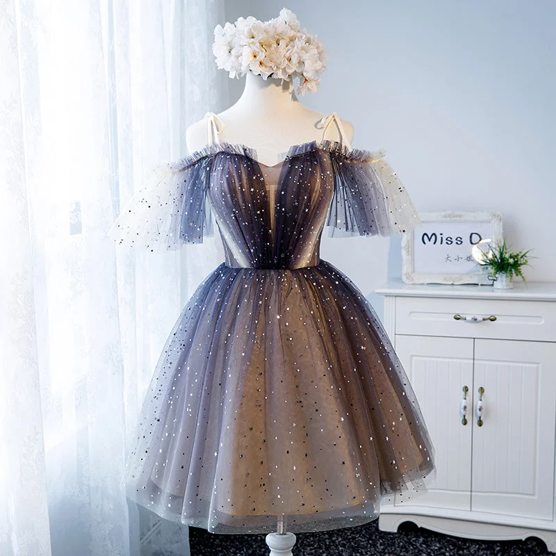 Party Dresses with Personalized TextCute tulle short prom dress, evening dress 7990 Party Dresses with Personalized TextCute tulle short prom dress, evening dress 7990