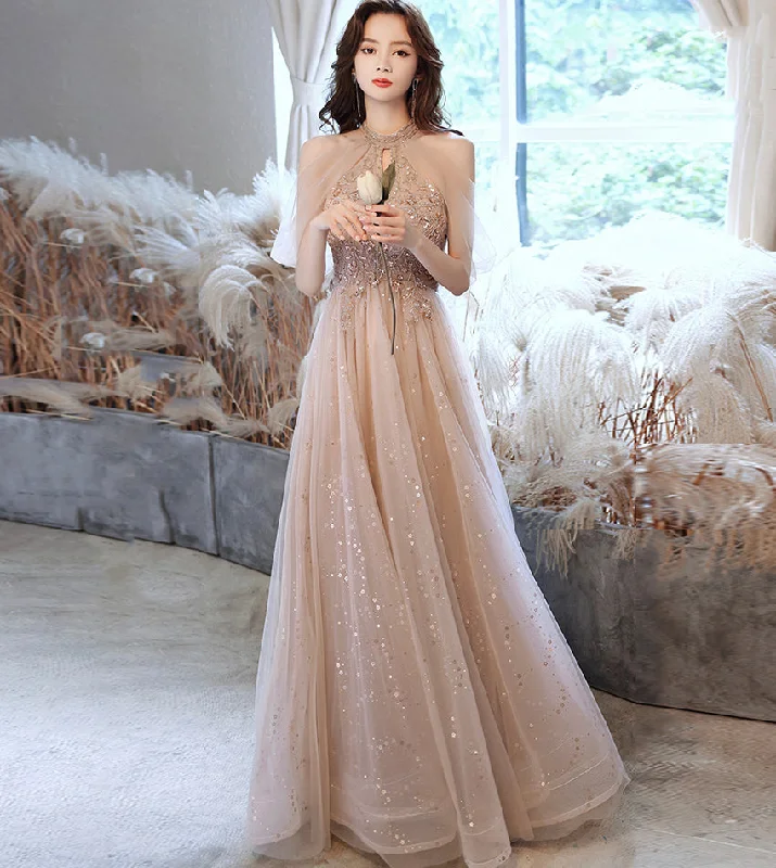 Party Dresses for Esports TournamentsElegant tulle beads long prom dress evening dress 8441 Party Dresses for Esports TournamentsElegant tulle beads long prom dress evening dress 8441