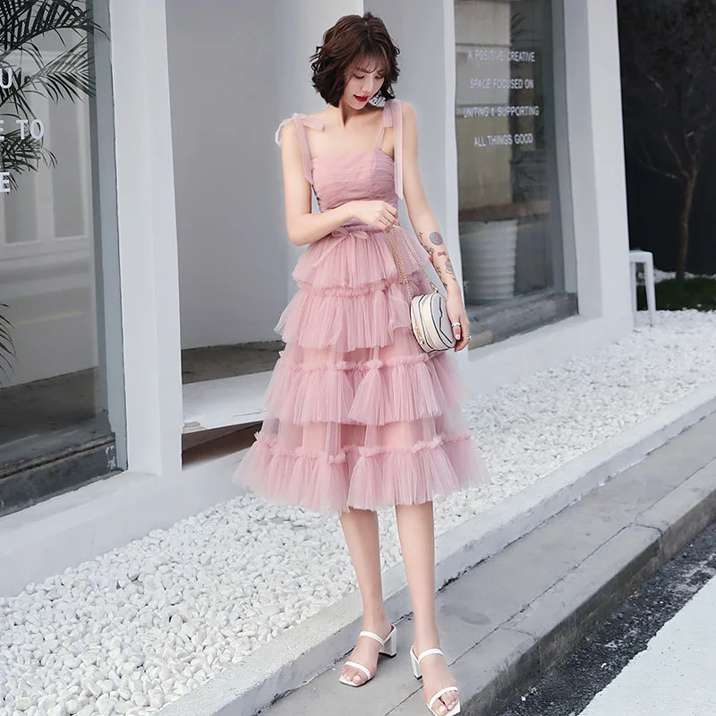 Party Dresses with Kinetic Energy HarvestingPink tulle short prom dress, pink evening dress 8053 Party Dresses with Kinetic Energy HarvestingPink tulle short prom dress, pink evening dress 8053